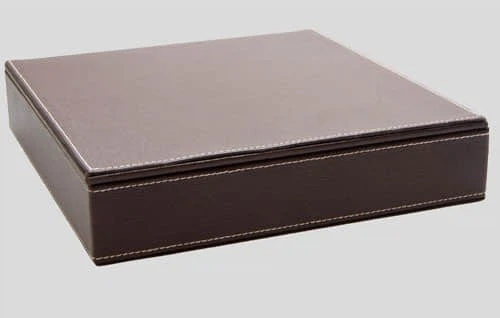 custom leather hotel amenities box